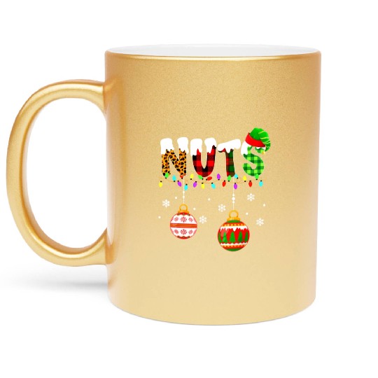 Funny Chest Nuts Couples Christmas Chestnuts Xmas Metallic Mugs