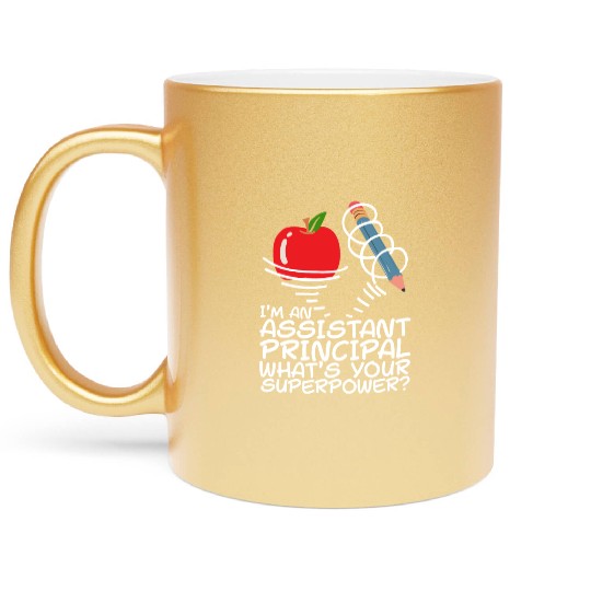Assistant Principal Metallic Mugs