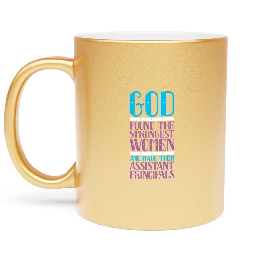Assistant Principal Metallic Mugs