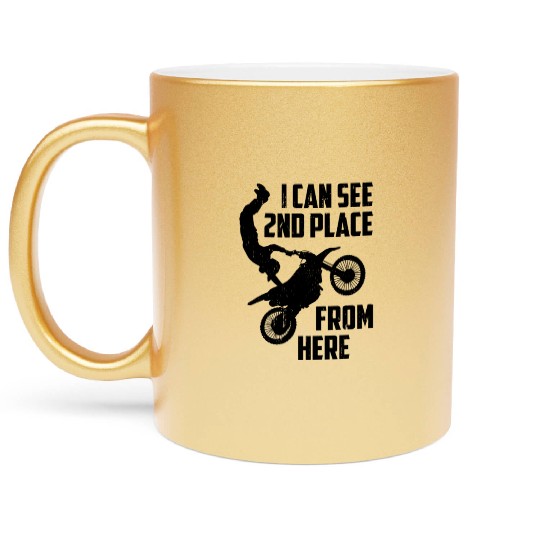 Dirt Bike Stunts Exhibition Offroad Motocross Free Metallic Mugs