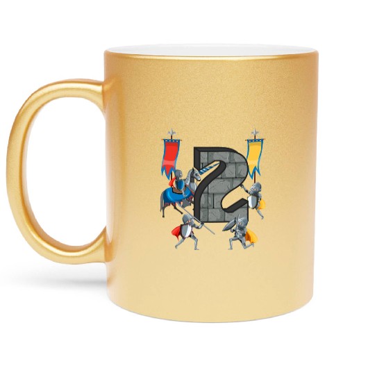 Medieval Knights Middle Ages History Castle 2nd Metallic Mugs