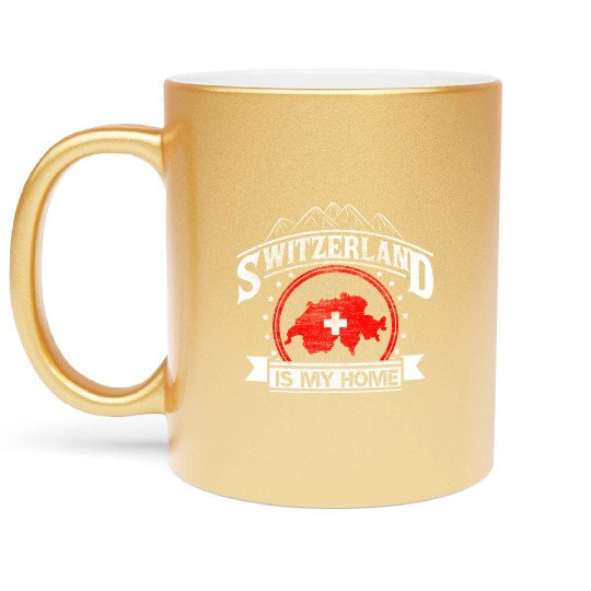 Switzerland Mountains Origin Gift Metallic Mugs