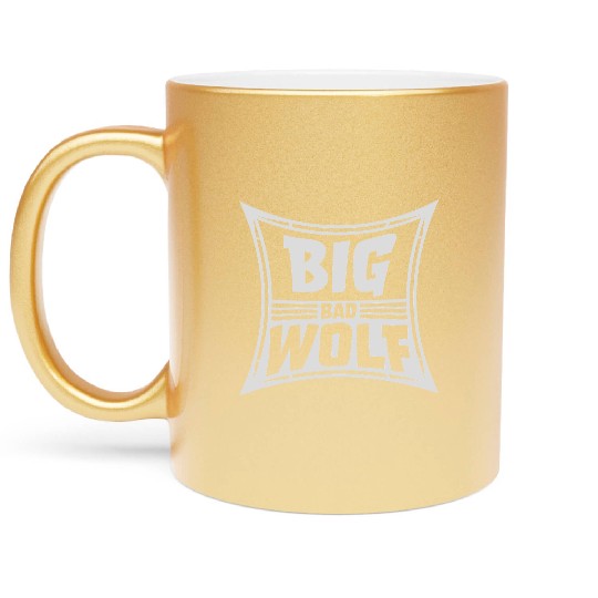 big bad wolf quote Metallic Mugs