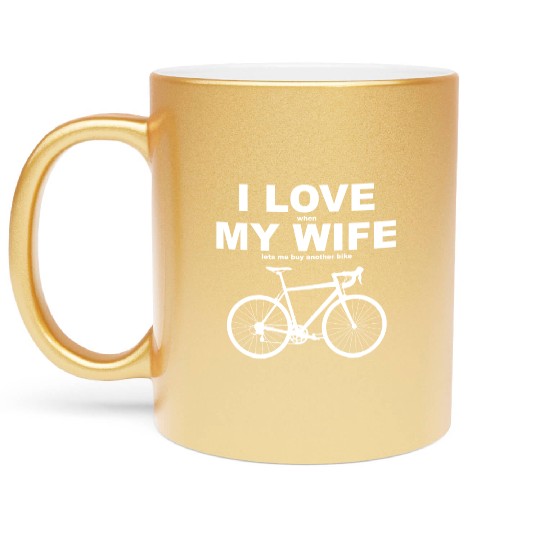 I LOVE MY WIFE Essential Metallic Mugs