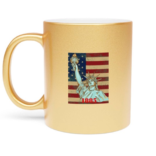 LOVE-Statue of Liberty Metallic Mugs