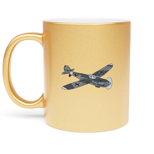 War-fighter jet plane War-fighter jet plane inspir Metallic Mugs