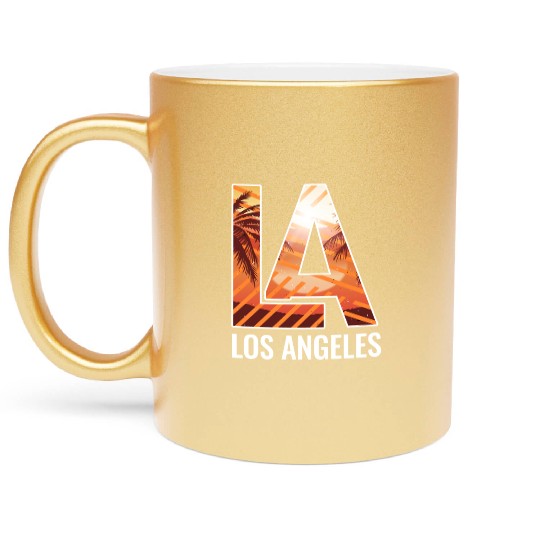 Los Angeles LA California Gift Metallic Mugs