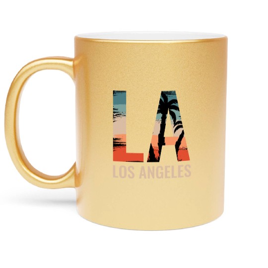 Los Angeles LA California Gift Metallic Mugs