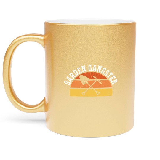 GARDEN GANGSTER I Plants Gardener Gardening Metallic Mugs