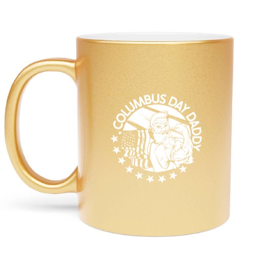 Columbus Day 1492 Metallic Mugs