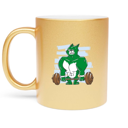 Pumping hulk. Gym Metallic Mugs