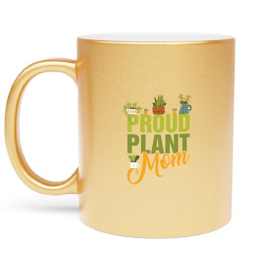 Plant Mom Metallic Mugs