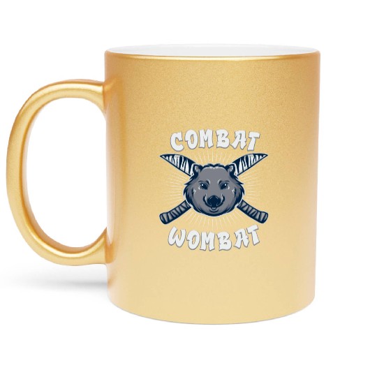 Combat Wombat For A Wombats Lover Metallic Mugs