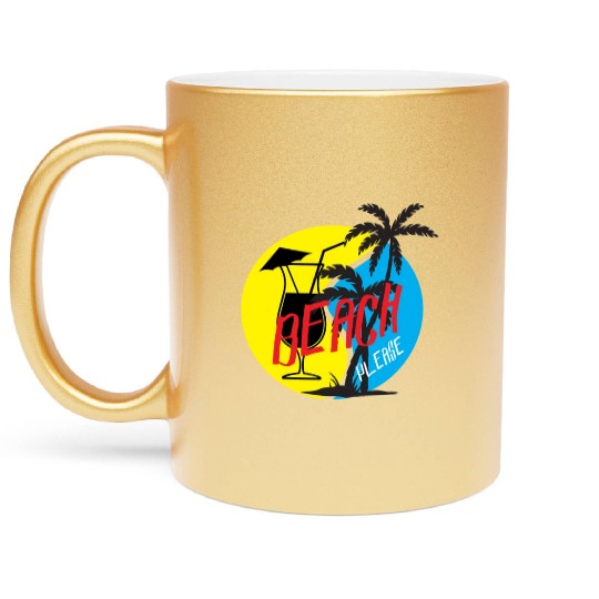 Feeling A LiL Salty with Summer Clothes Metallic Mugs