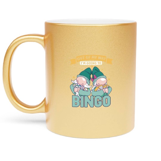 Bingo Card Game Grandma Bingo Player Bingo Cards Metallic Mugs