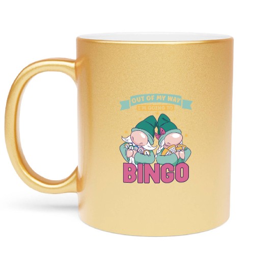 Bingo Card Game Grandma Bingo Player Bingo Cards Metallic Mugs