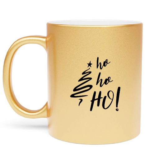 ho ho ho Metallic Mugs