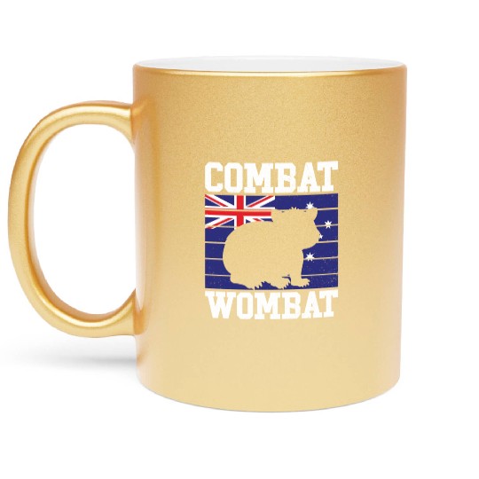 Combat Wombat For A Wombats Lover Metallic Mugs