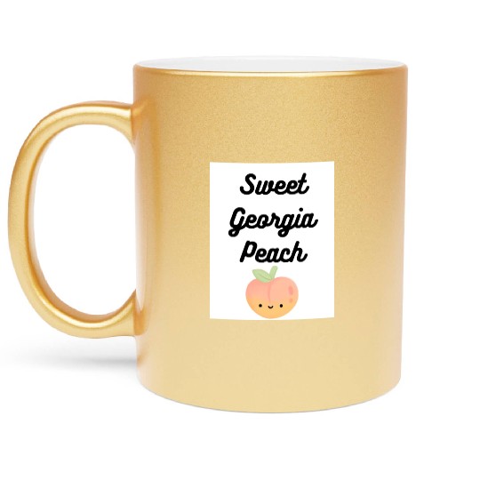 Sweet Georgia Peach Metallic Mugs