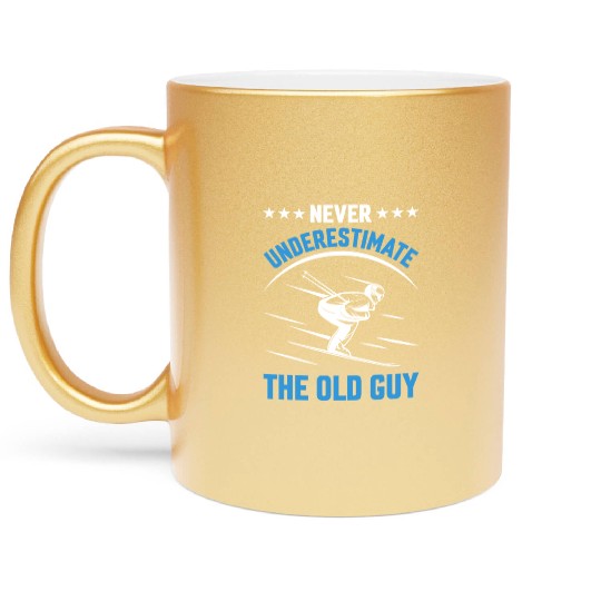 Winter Ski Lifestyle Skiier Sport Apparel Gifts Metallic Mugs