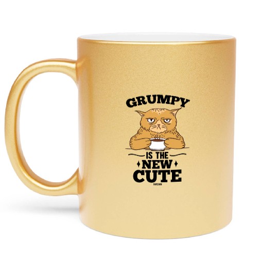 cute cat pet cat lovers Metallic Mugs