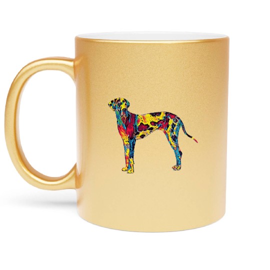 Big Dog Great Dane Metallic Mugs