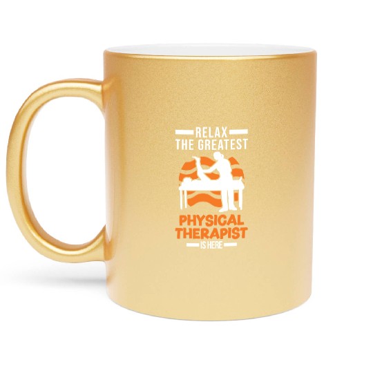 Greatest Physical Therapist Physio Physiotherapist Metallic Mugs
