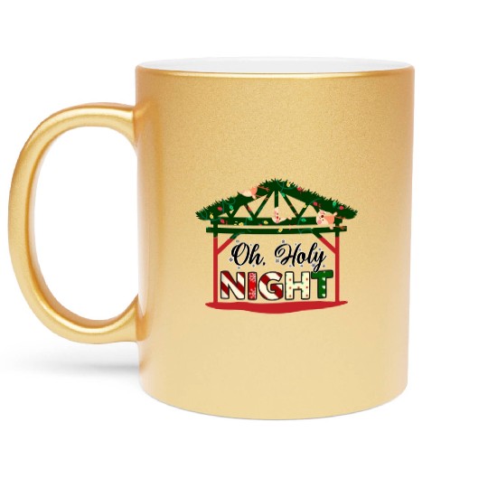 Oh Holy Night Metallic Mugs