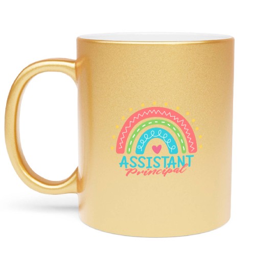 Assistant Principal Back School Teacher Principal Metallic Mugs