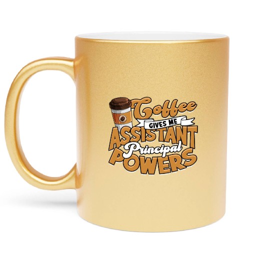 Assistant Principal Back School Teacher Principal Metallic Mugs