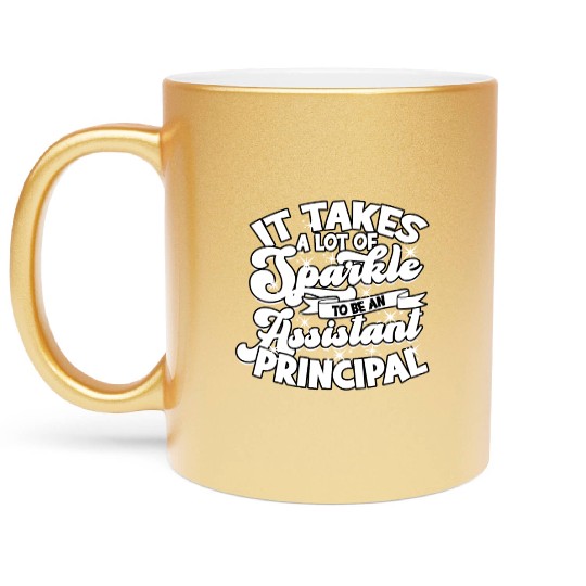 Assistant Principal Back School Teacher Principal Metallic Mugs
