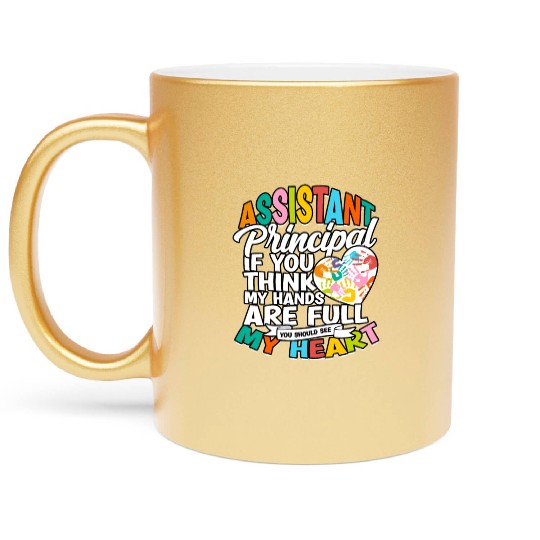 Assistant Principal Back School Teacher Principal Metallic Mugs