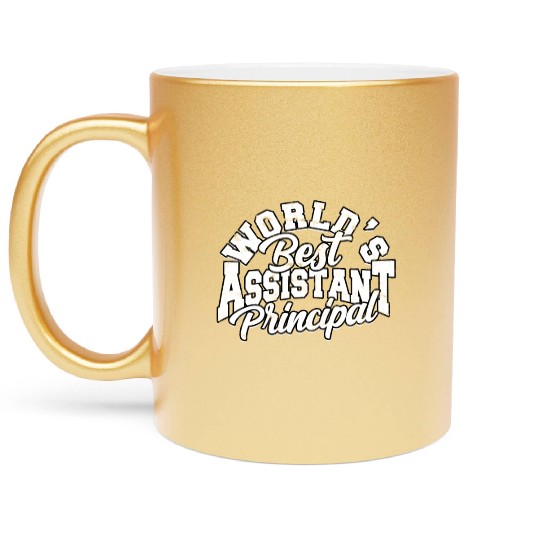 Assistant Principal Back School Teacher Principal Metallic Mugs
