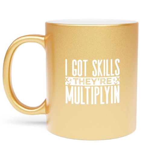 Math Teacher Metallic Mugs