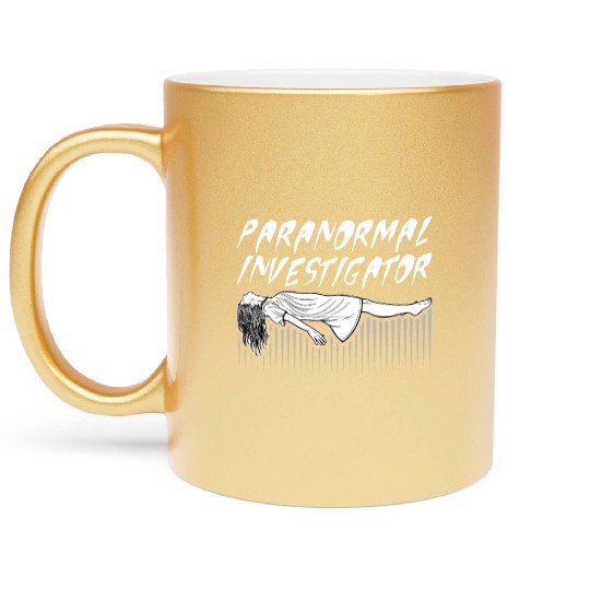 Ghost Hunting Paranormal Investigator Metallic Mugs