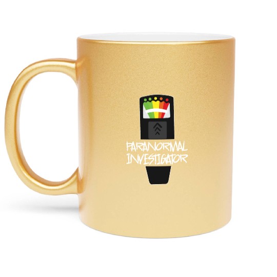 Ghost Hunting Paranormal Investigator Metallic Mugs