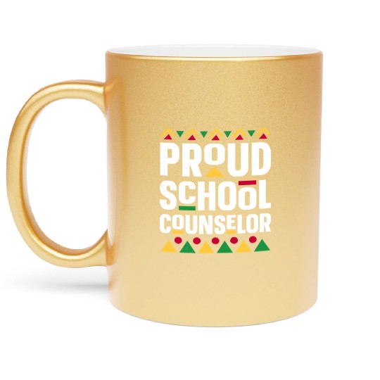 Proud School Counselor For School Counselors Metallic Mugs
