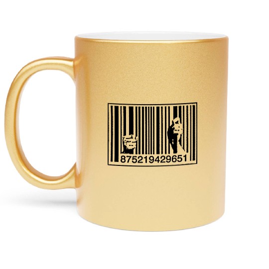 consumersim street artist graffiti Metallic Mugs