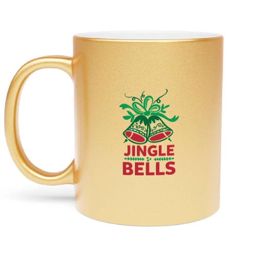 Jingle Bells Metallic Mugs
