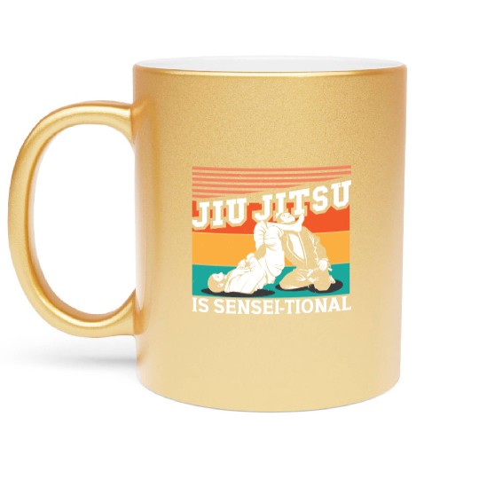 Jiu jitsu sensei-tional jujutsu martial arts mma Metallic Mugs