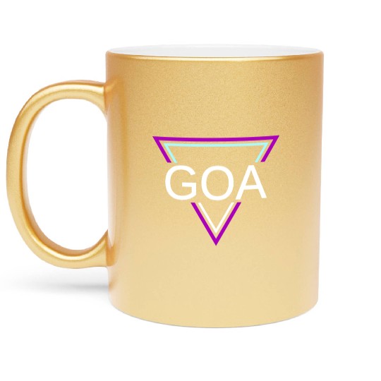 GOA Techno House Party EDM Festival Electro Rave Metallic Mugs