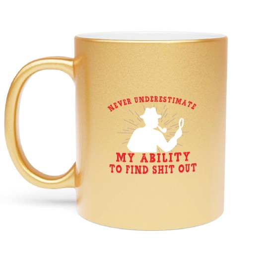 True Crime Murder Spy Crime Interest Gift Idea Metallic Mugs