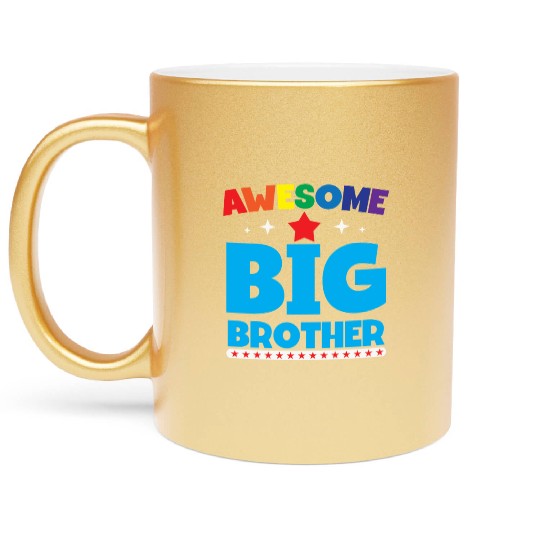 Kids Big brother Announcement Metallic Mugs