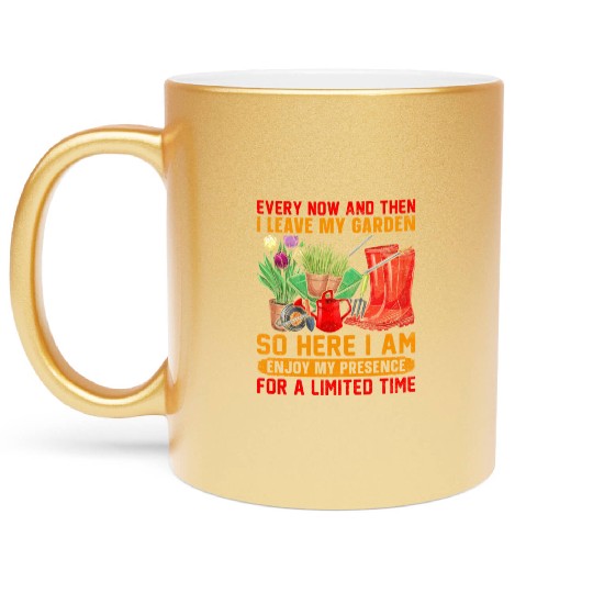Gardening Lifestyle Plants Lover Planting Harvest Metallic Mugs