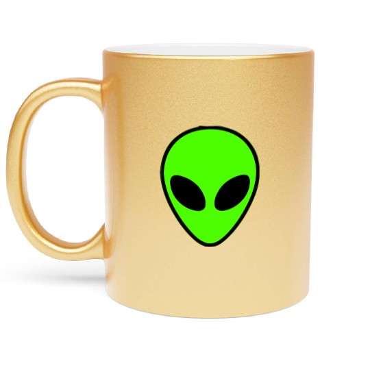 Alien Head Pocket Patch Area 51 Metallic Mugs