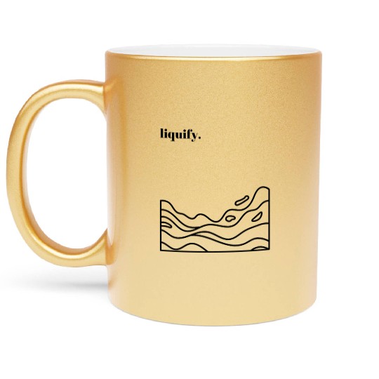 Liquid is the new solid 4500 5100 px Metallic Mugs
