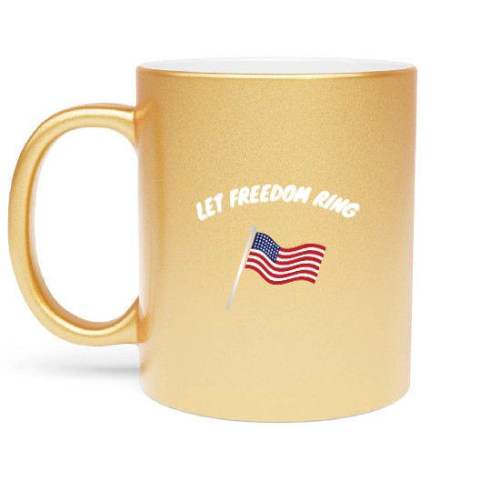 Let Freedom Ring Martin Luther King Day Human Righ Metallic Mugs