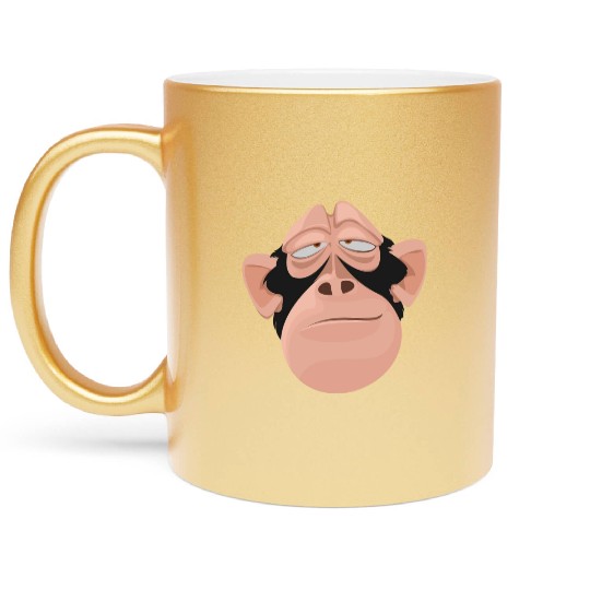 Monkey face Metallic Mugs