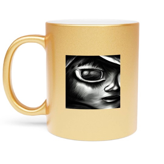 The truth is out there Look into my eyes and find Metallic Mugs