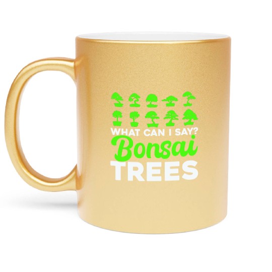 Bonsai Tree Owner Gift Bonsai Tree Gardening Metallic Mugs